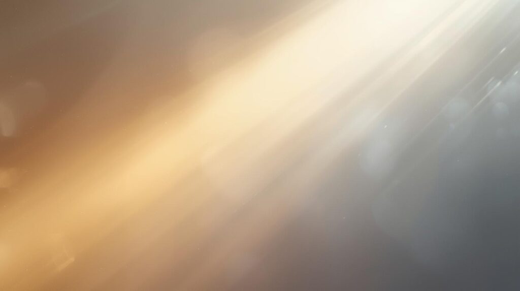 2方向から流れる光が優しく交わるイメージ