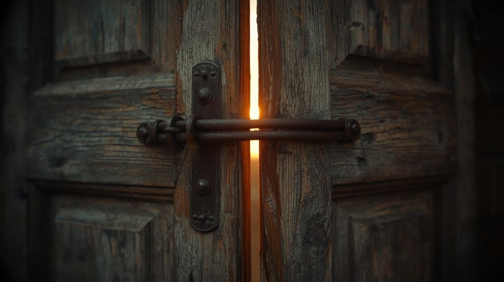 ゆっくり開いていく扉・ゆるむ鍵・ほわっとした光