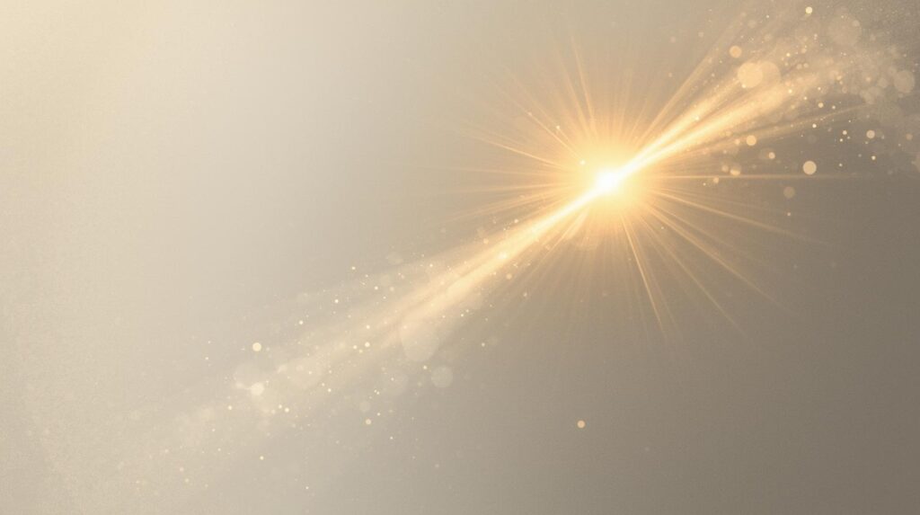 光がふわっと広がる「価値を与える」イメージ