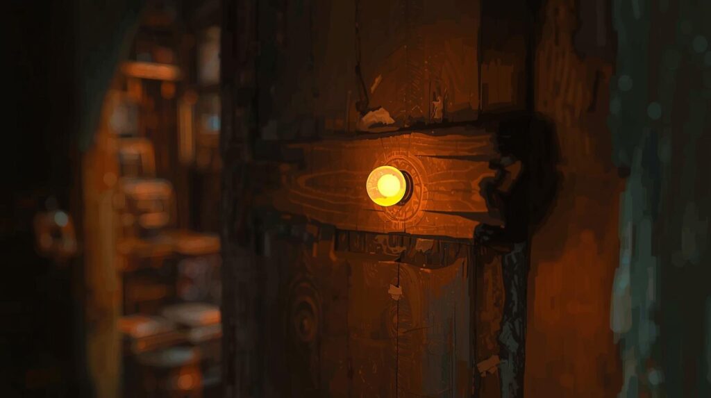 小さな光が扉をノックするような