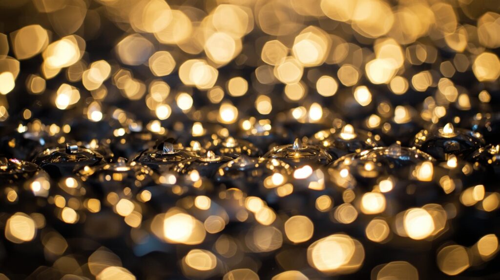 小さな光の重なりが強く輝いていく