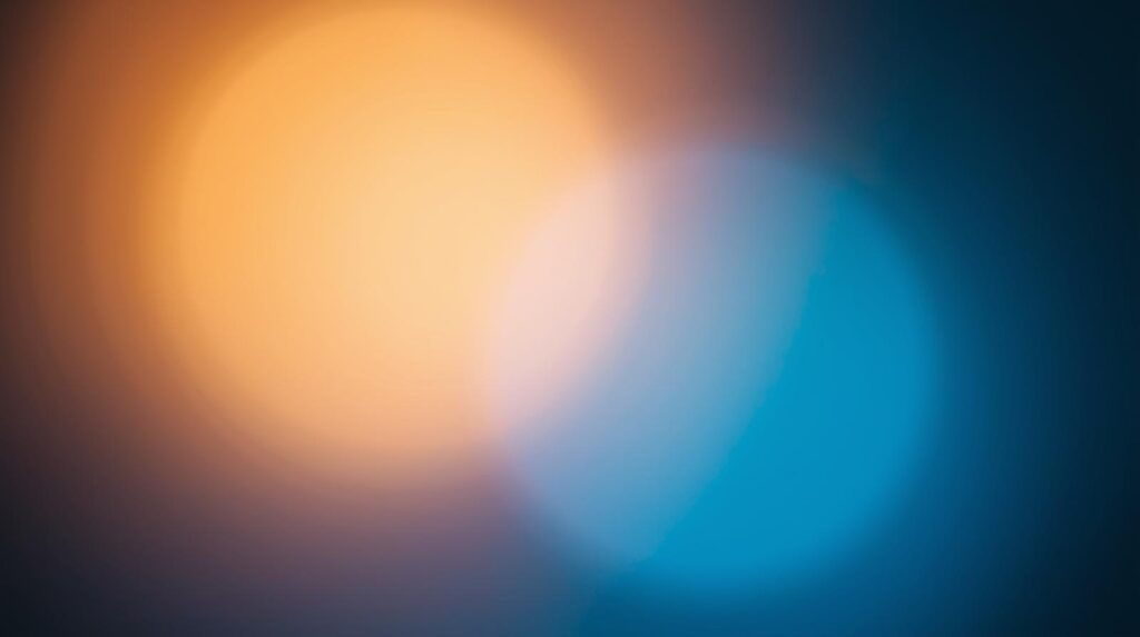 少しズレた2つの光がひとつに重なっていく