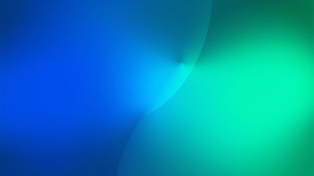 色の異なる二つの光が少し重なり始める