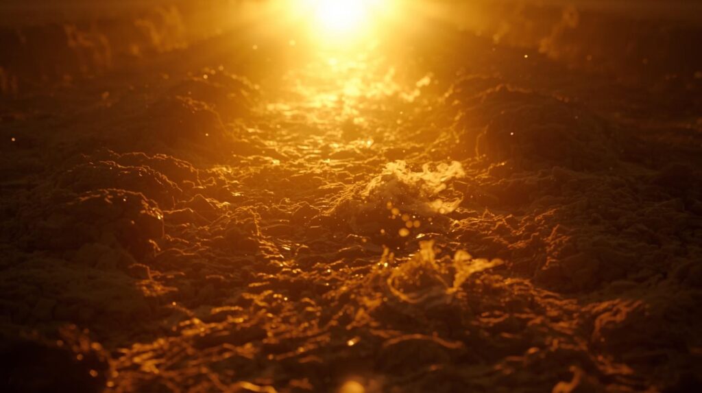 映画のラストシーンのような感動的なカット。