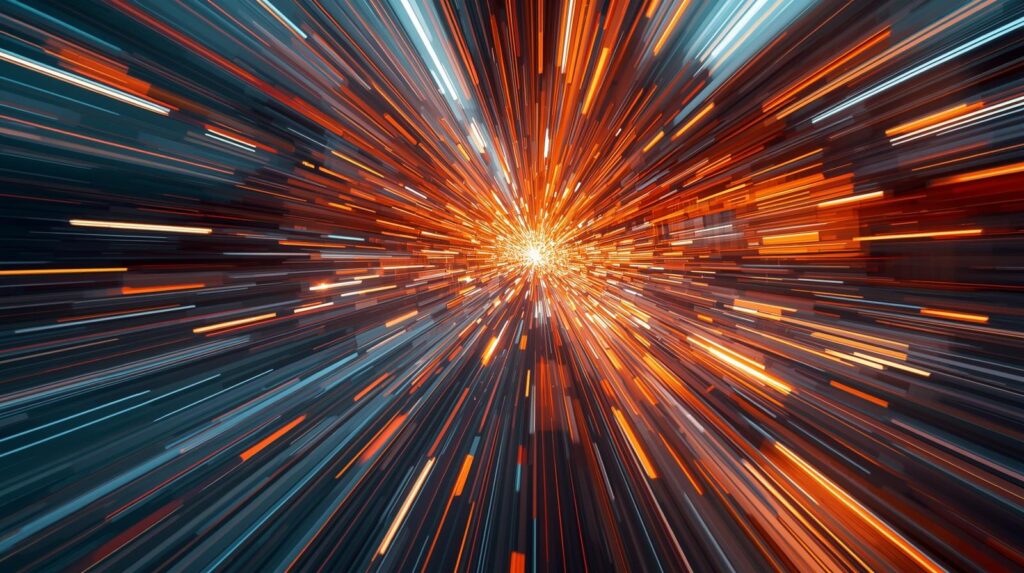 「現在進行形」のイメージ。