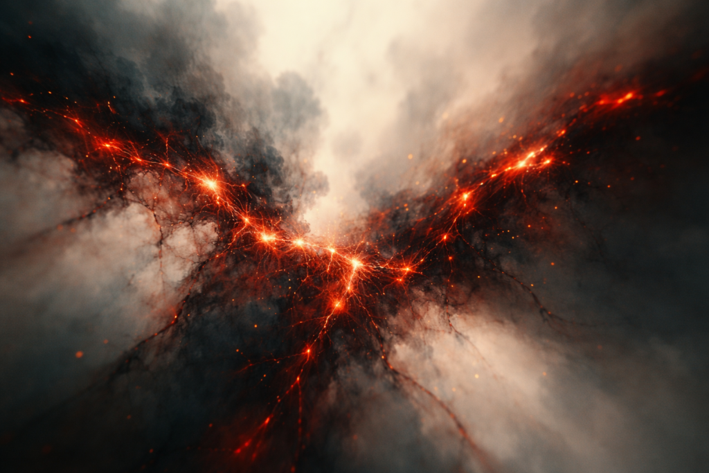 境界線が侵されている感覚を表現した抽象的な写真。