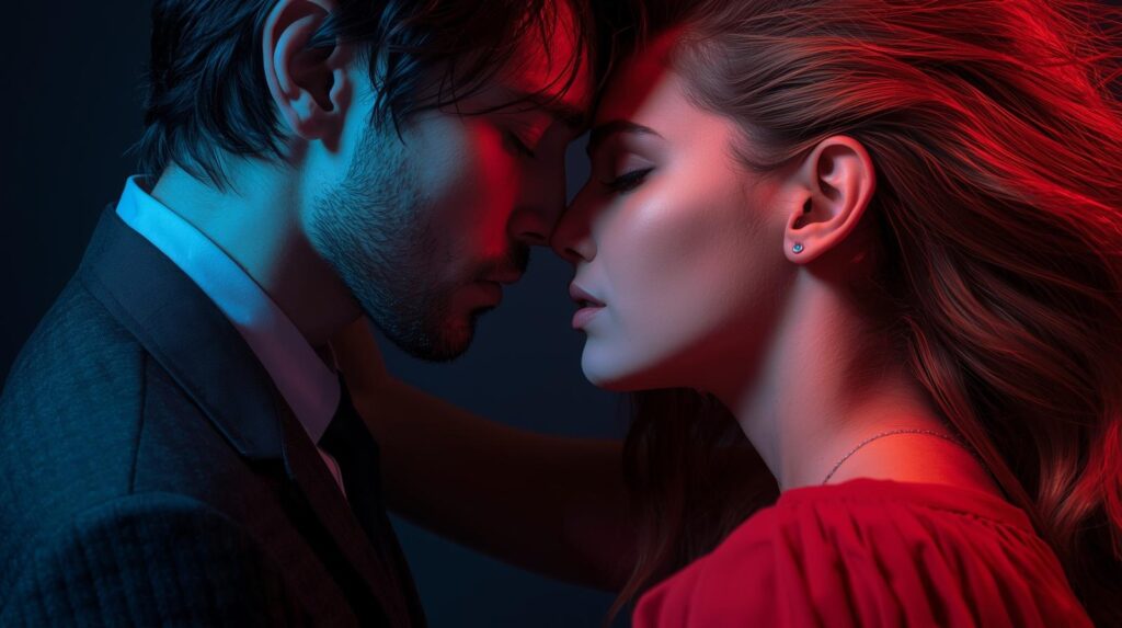 情熱と冷却が共存するアーティスティックな写真。