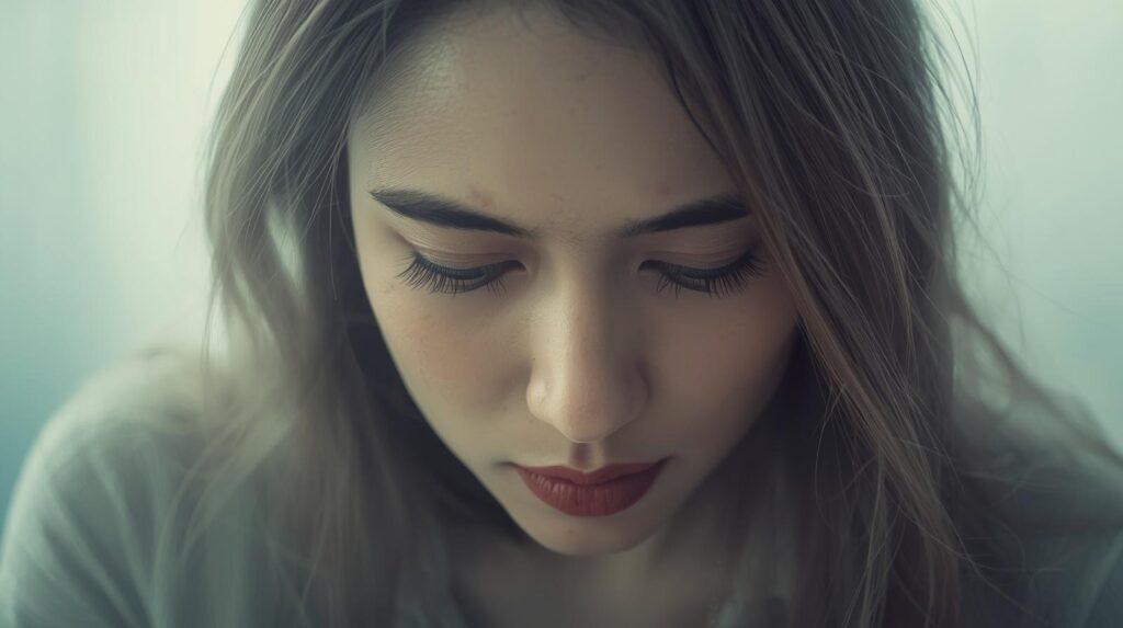 自分の殻に閉じこもって妄想しているような描写。