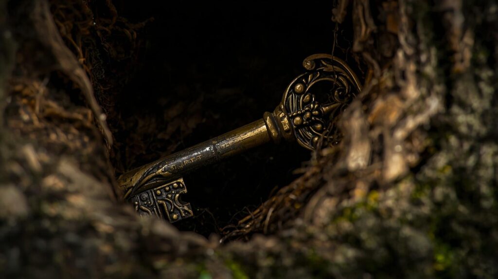 にも見つからない場所にある秘密の鍵。