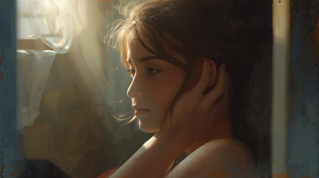 静かな内省の描写。